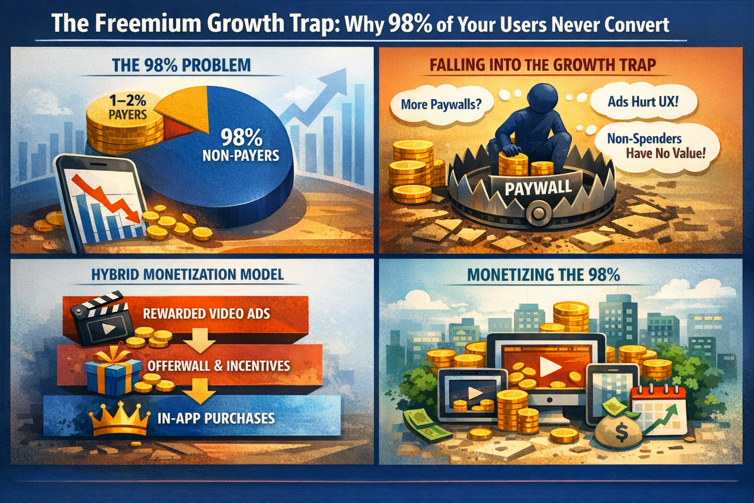 The Freemium Growth Trap: How to Monetize 98% of Your Users
